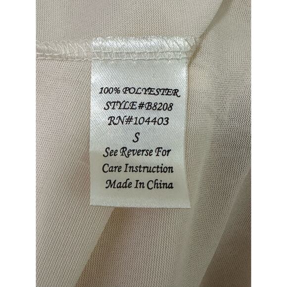 Blu Pepper cream shimmery A lined mini dress size Small - Picture 4 of 13